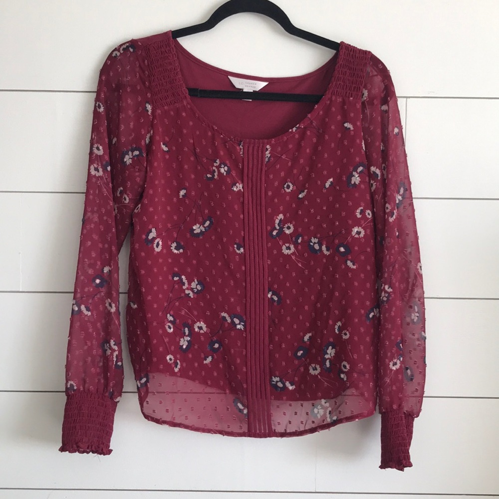 🖤Maroon Lauren Conrad Top